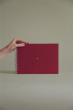 Album 28x20 bordo serce