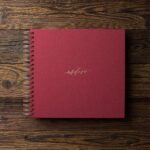 Album na zdjęcia MEDIUM BLACK40 bordo miłość