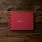 Photo Album MINI BLACK25 maroon love old gold
