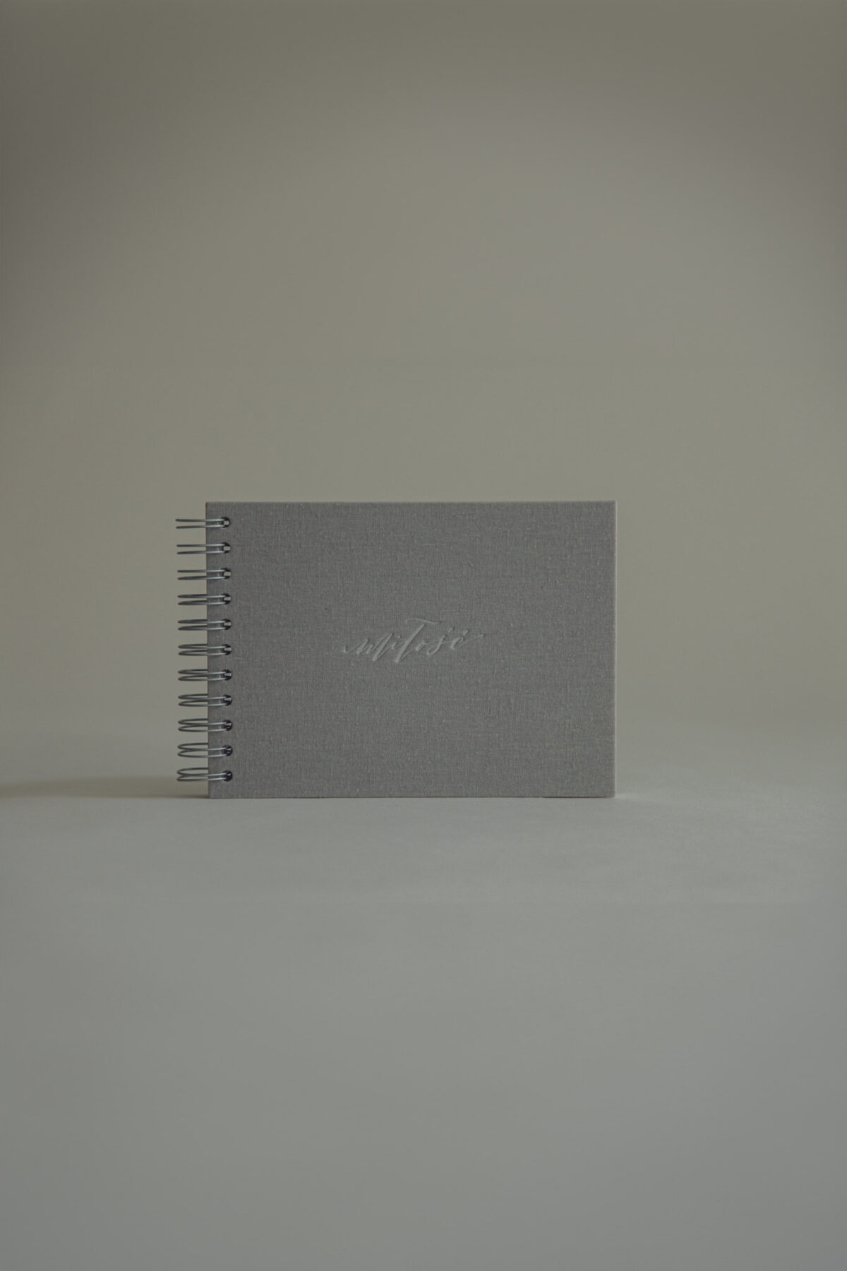 Photo Album MINI ECRU25 light grey love