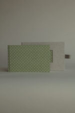 Sewn photo album green pea