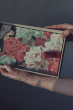 Klasyczny album na zdjęcia róże